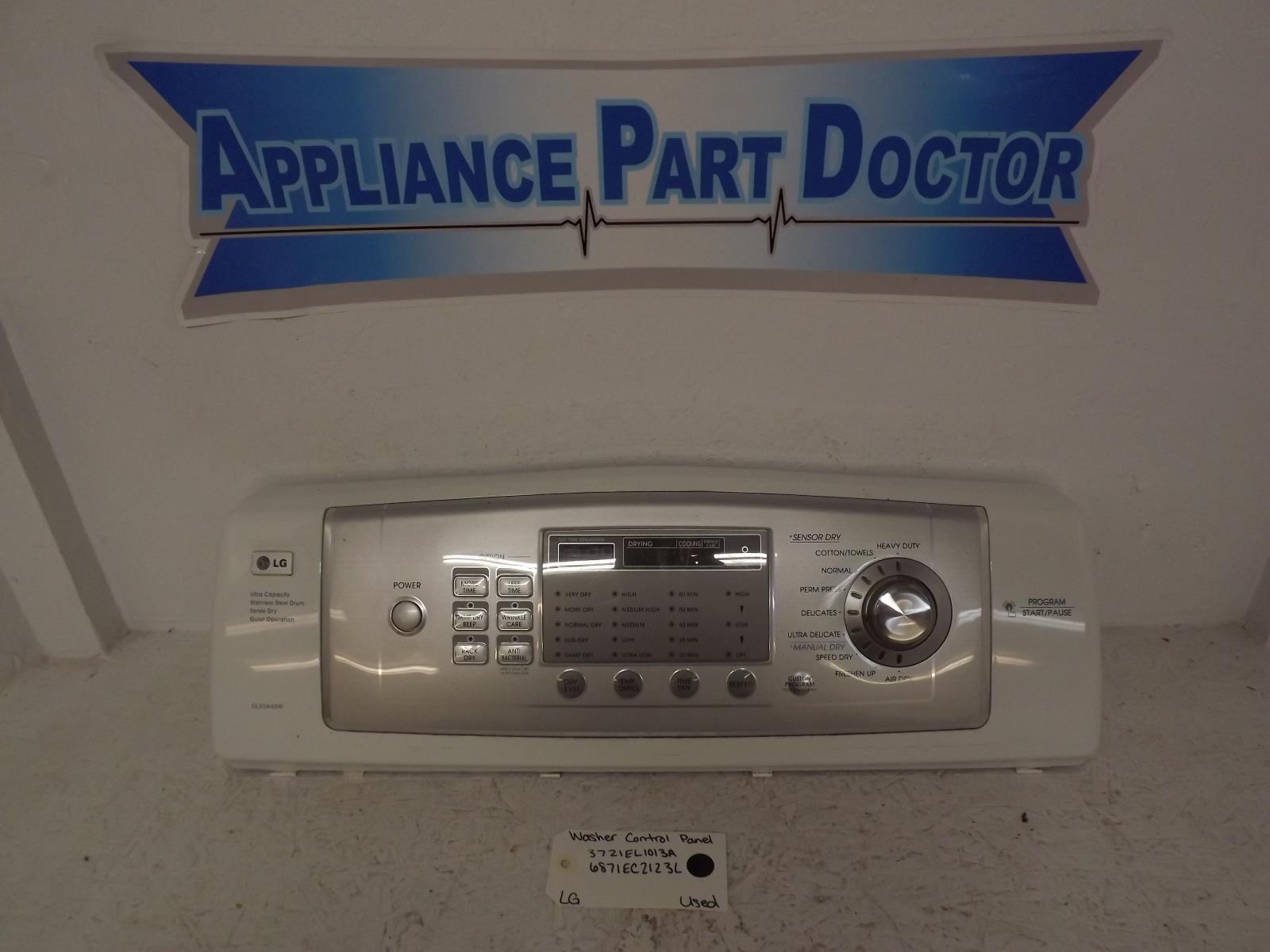 LG Washer 3721EL1013A 6871EC2123L Control Panel Used LG Washer 3721EL1013A 6871EC2123L Control Panel Used